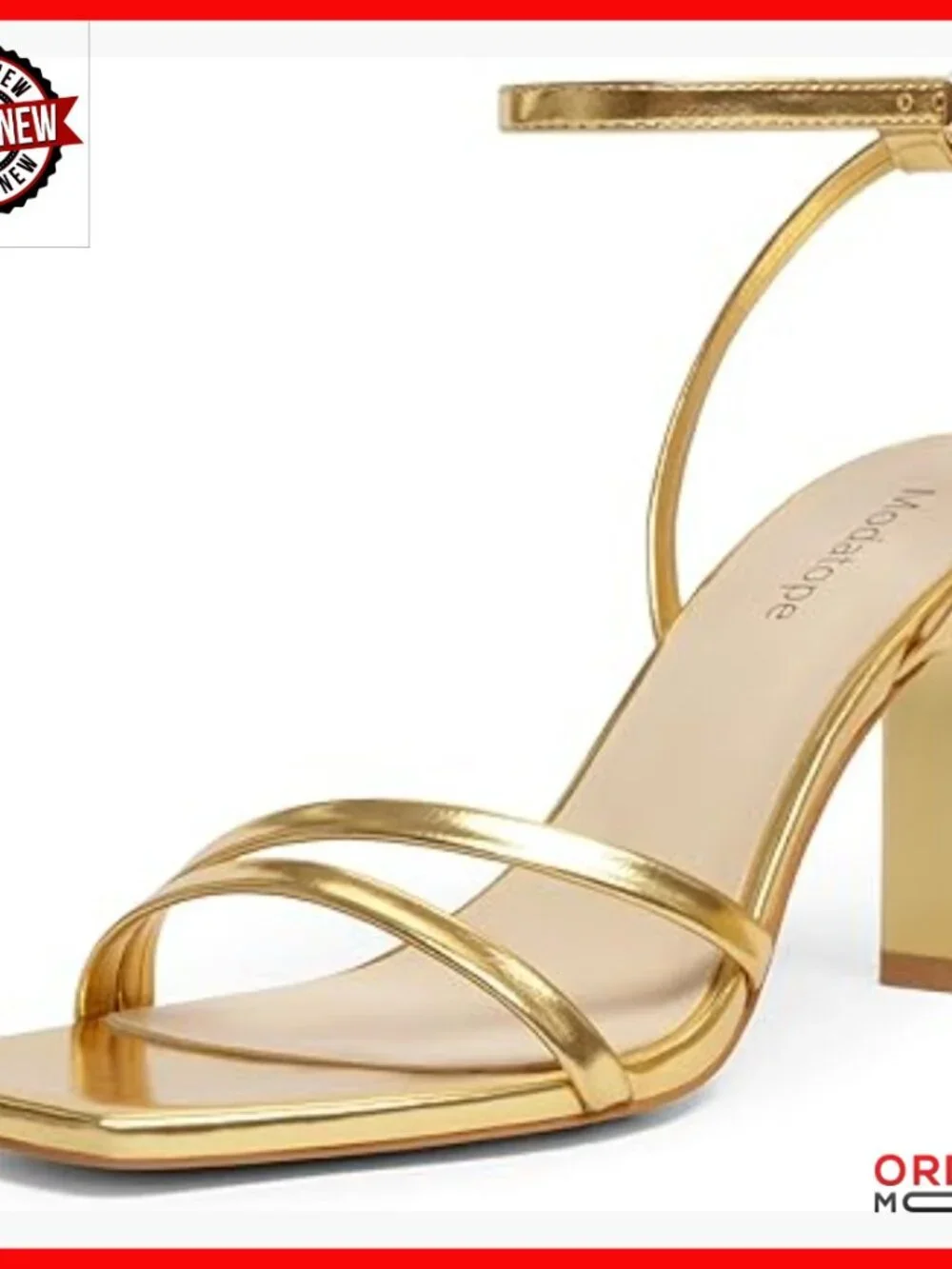 Women's Chunky Heel Sandals Square Toe Strappy Ankle Strap Dress Party Shoes
